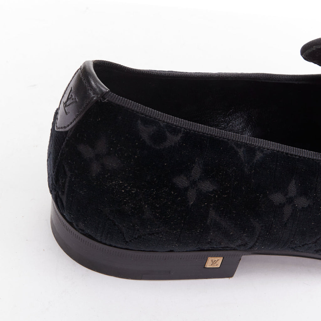 Men's Louis Vuitton Velvet Monogram Loafers