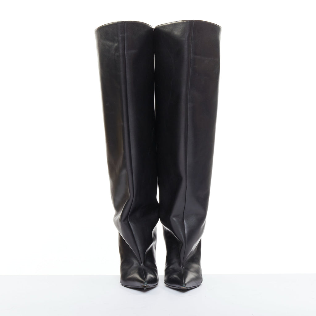 Women's Balenciaga 2022 Leather Waders Boots