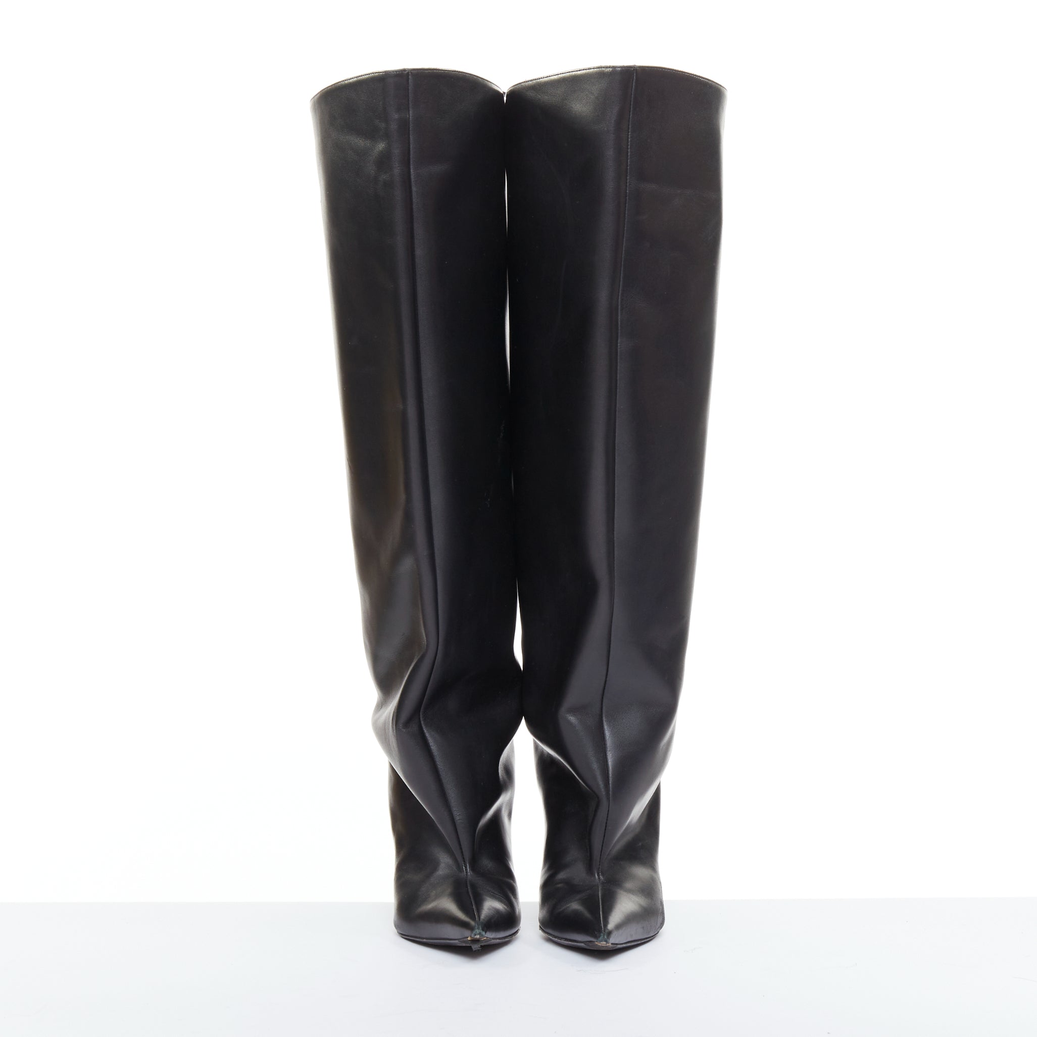Women's Balenciaga 2022 Leather Waders Boots
