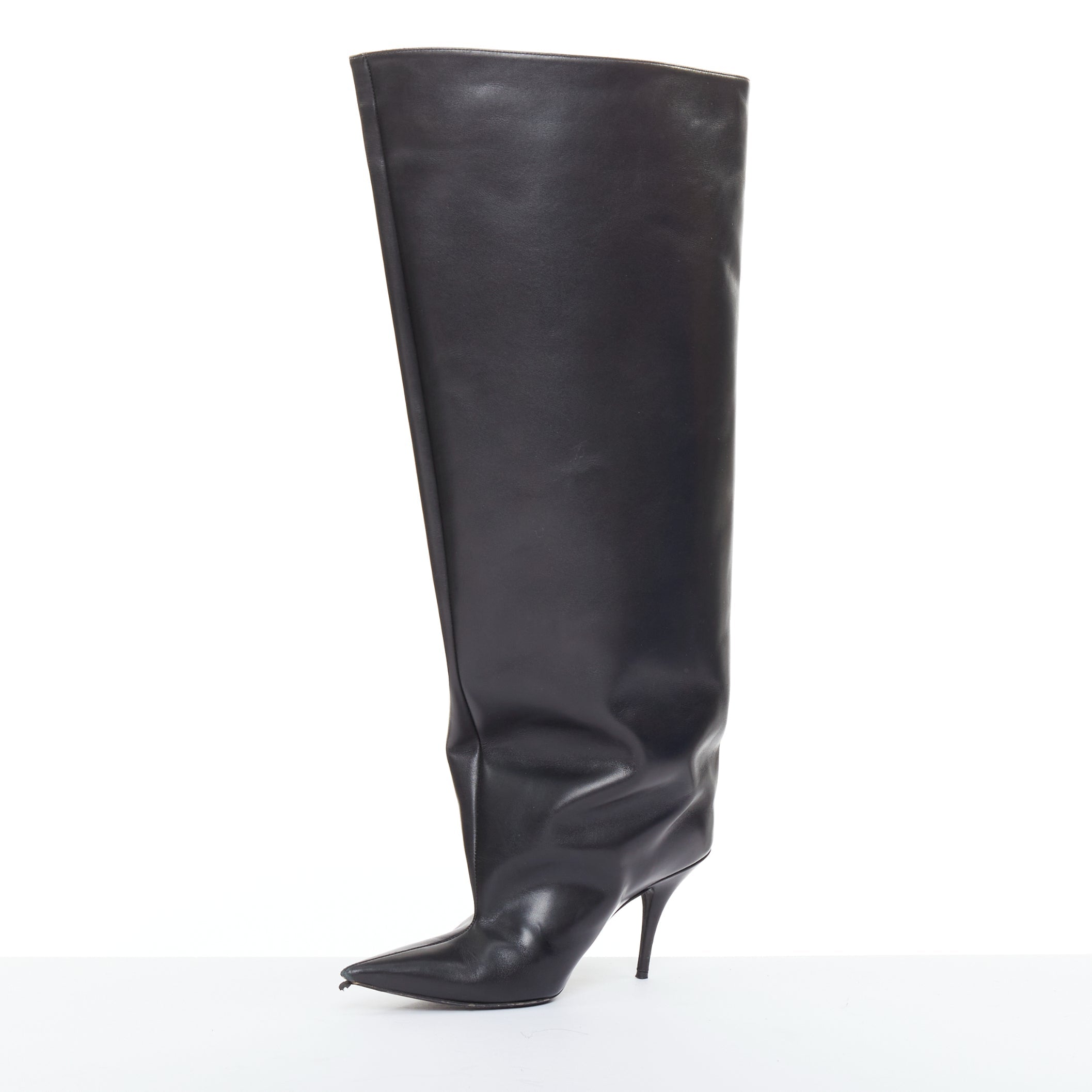 Women's Balenciaga 2022 Leather Waders Boots