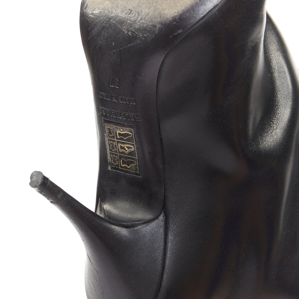 Women's Balenciaga 2022 Leather Waders Boots