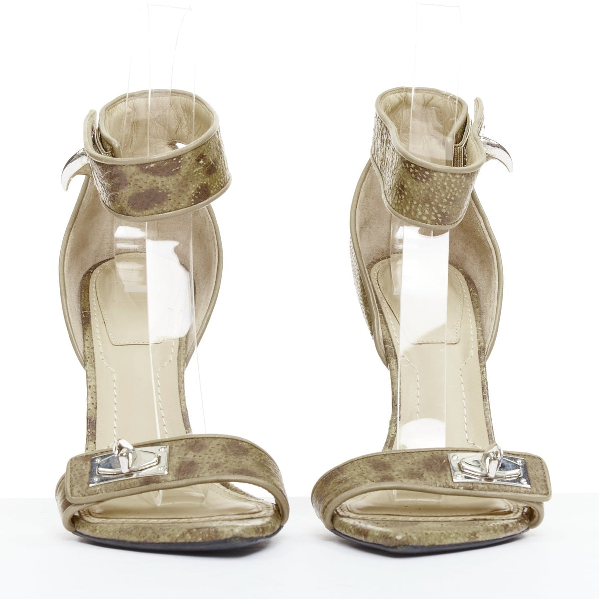 Women's Givenchy 2012 Leather Turnlock Sandals