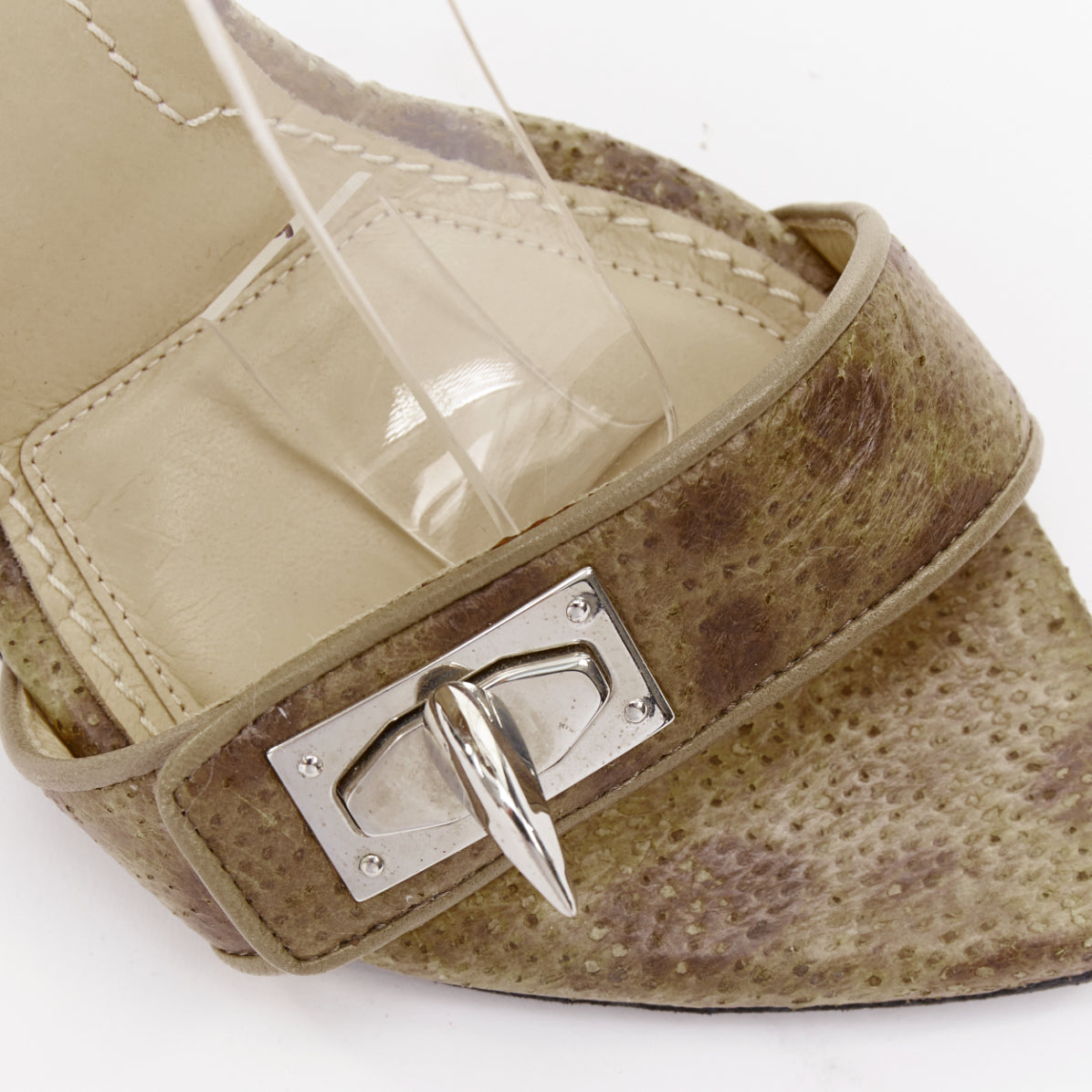 Women's Givenchy 2012 Leather Turnlock Sandals
