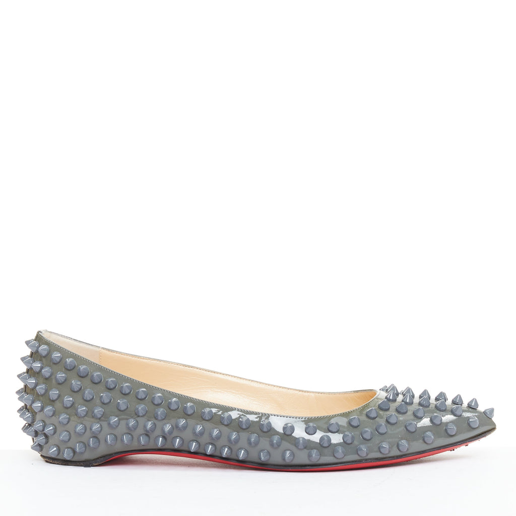 Women's Christian Louboutin Patent Ballet Flats