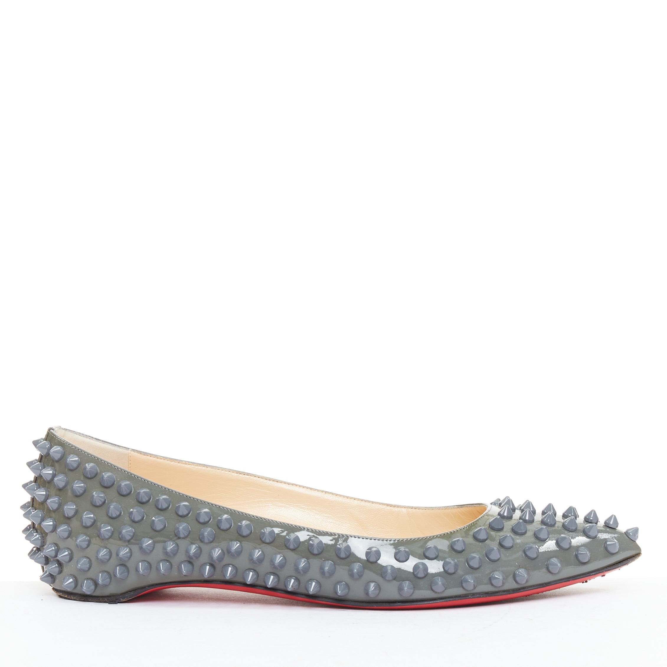 Women's Christian Louboutin Patent Ballet Flats