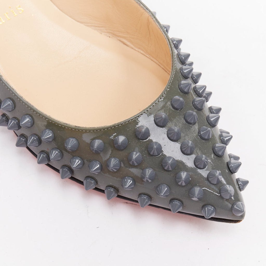 Women's Christian Louboutin Patent Ballet Flats