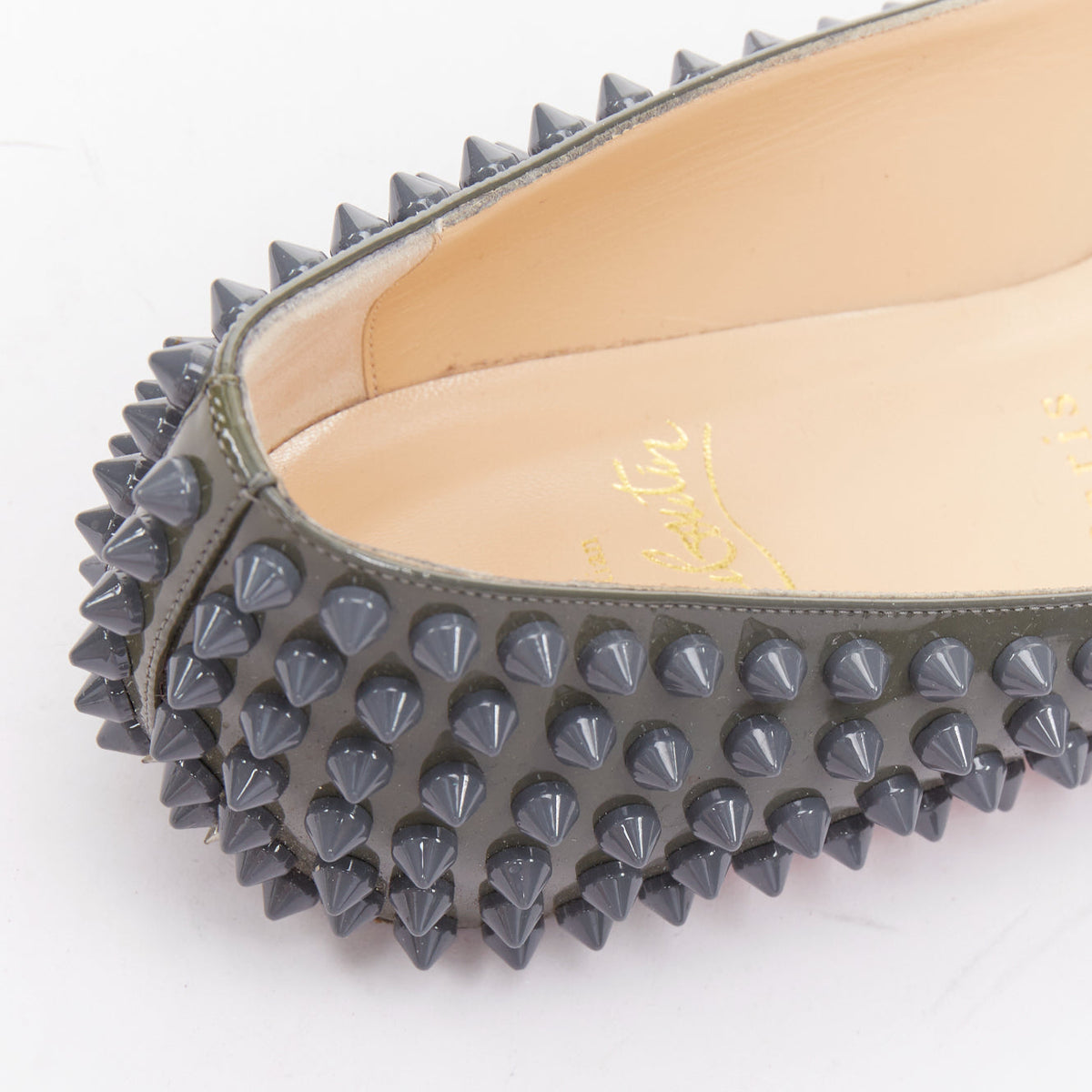Women's Christian Louboutin Patent Ballet Flats