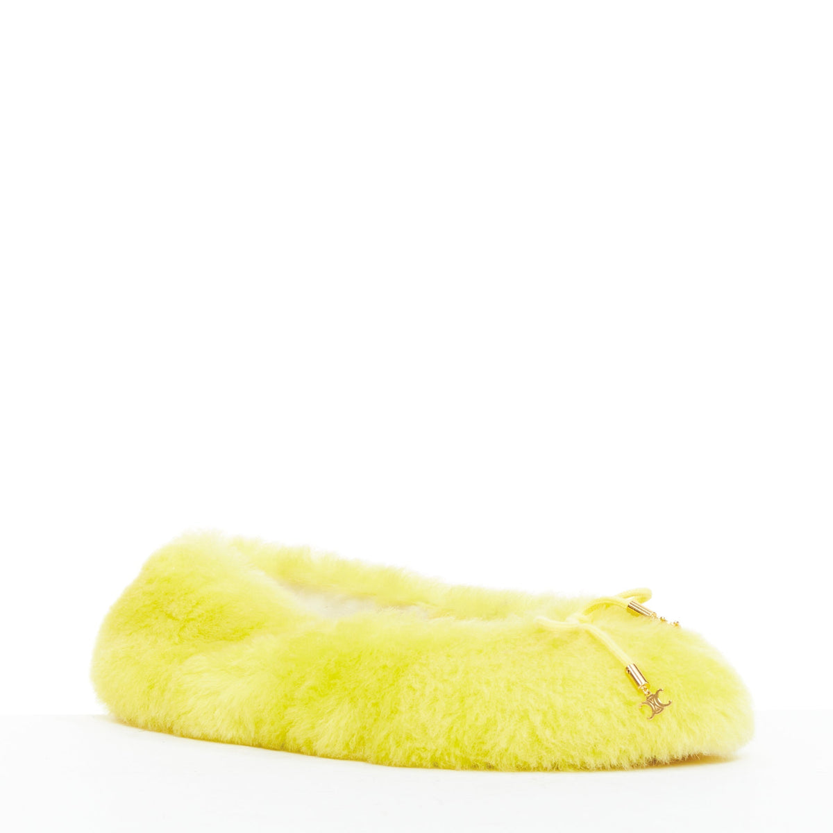 Women's Celine Plush Furry Ballet Flats