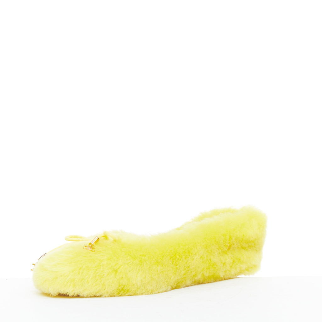 Women's Celine Plush Furry Ballet Flats