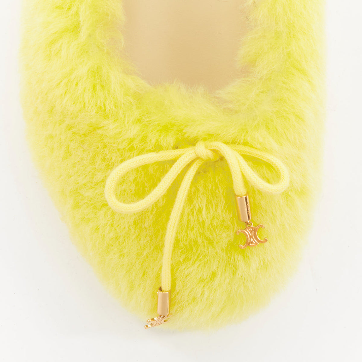 Women's Celine Plush Furry Ballet Flats
