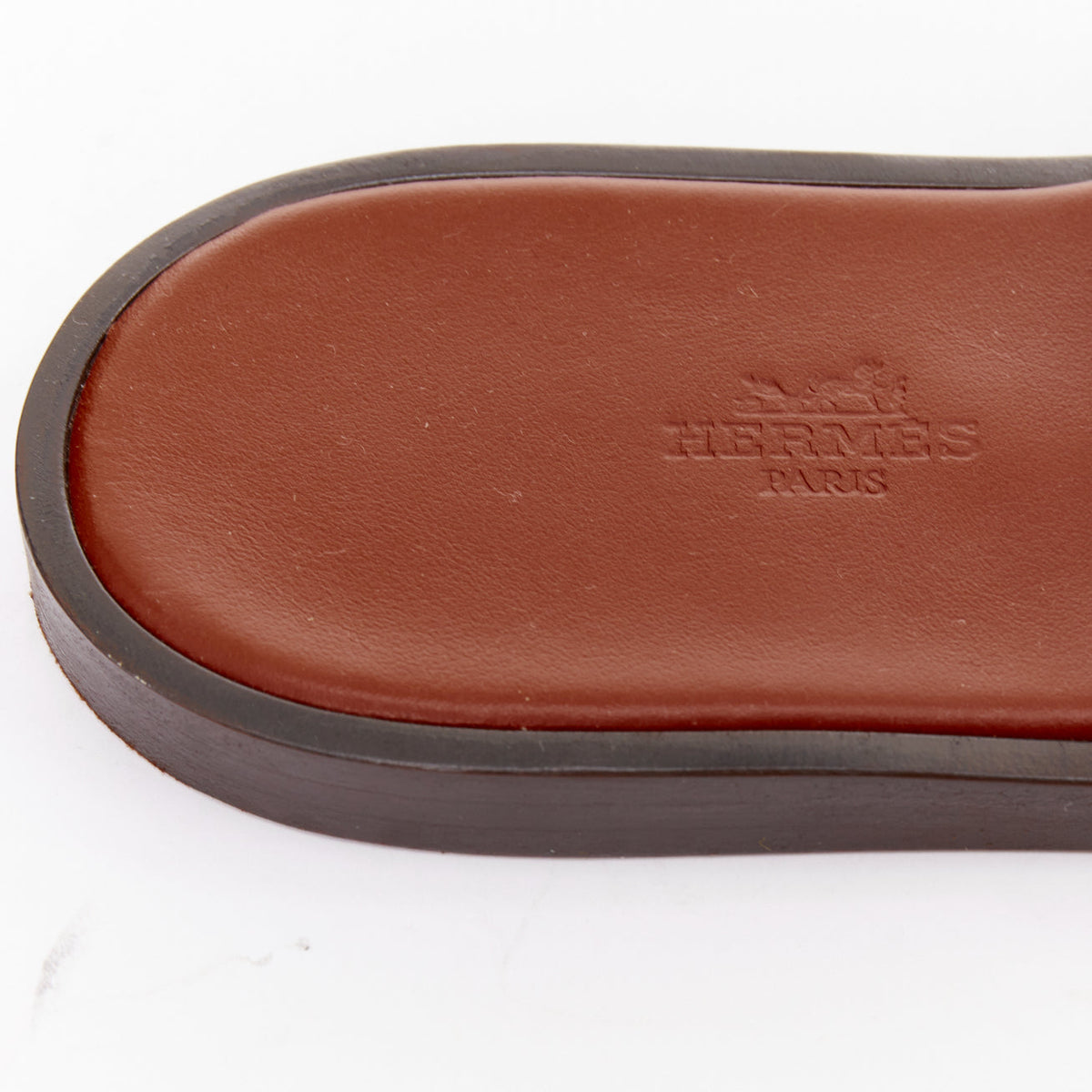 Men's Hermes Suede Leather Flat Sandals