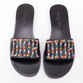 Women's Dior Crystal Pave Logo Slides