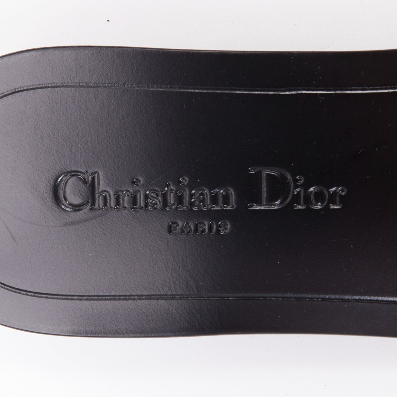 Women's Dior Crystal Pave Logo Slides