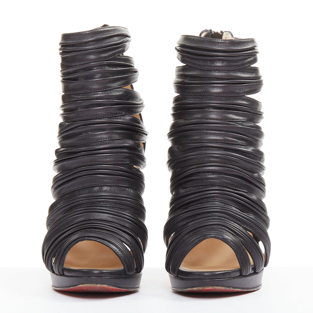 Women's Christian Louboutin Strappy Caged Sandals