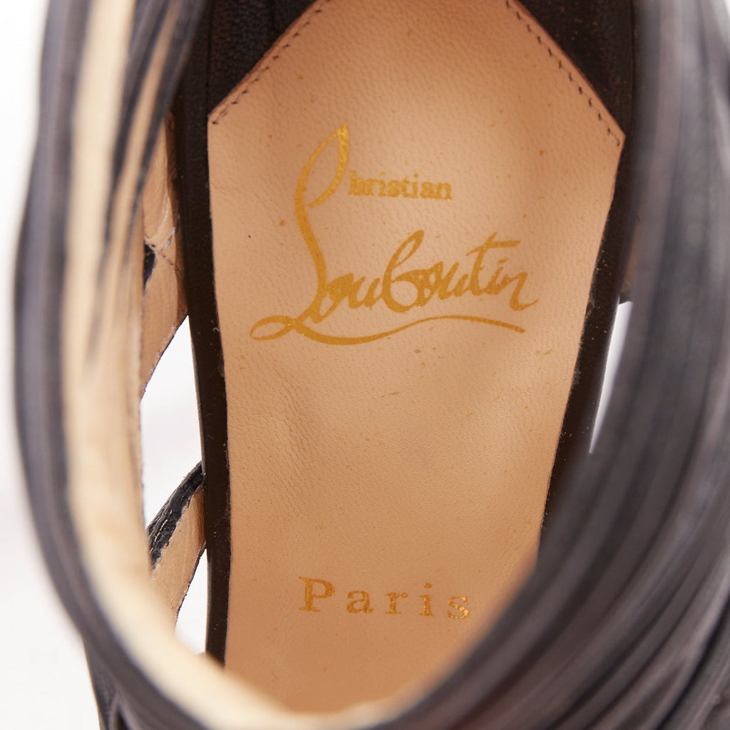 Women's Christian Louboutin Strappy Caged Sandals