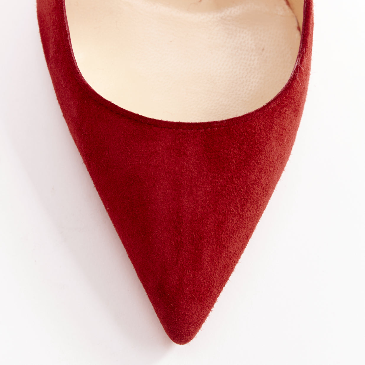 Women's Christian Louboutin Suede Flame Pumps