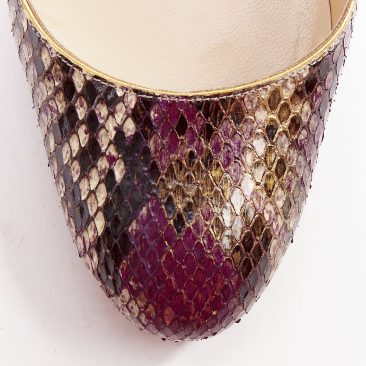 Women's Christian Louboutin Purple Platform Heels