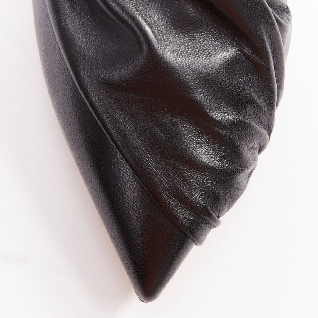 Women's Valentino Leather Oversized Bow Point Toe Kitten