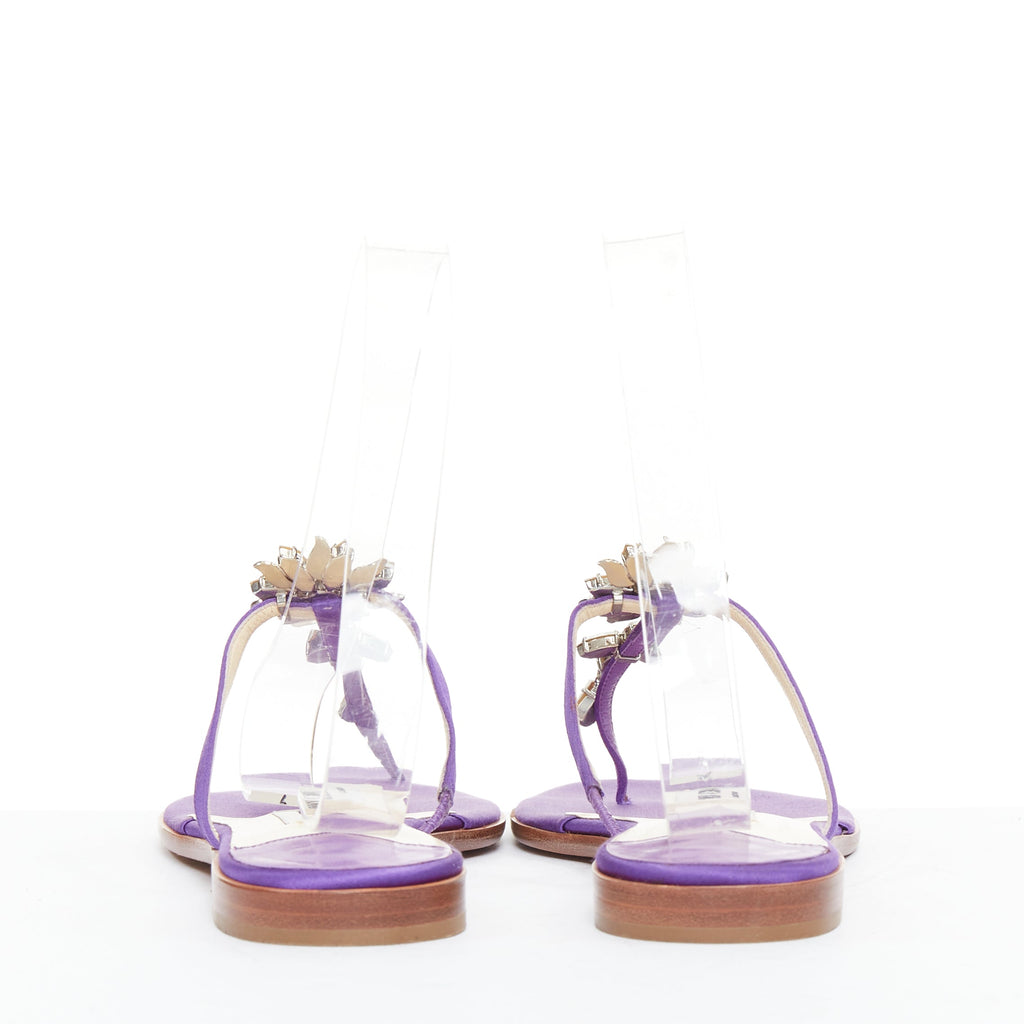 Women's Jimmy Choo Satin Crystal Slipper Mules