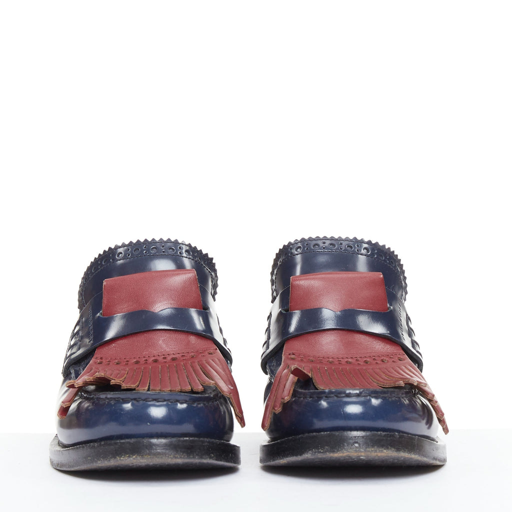 Women's Burberry Fringed Brogues Mules