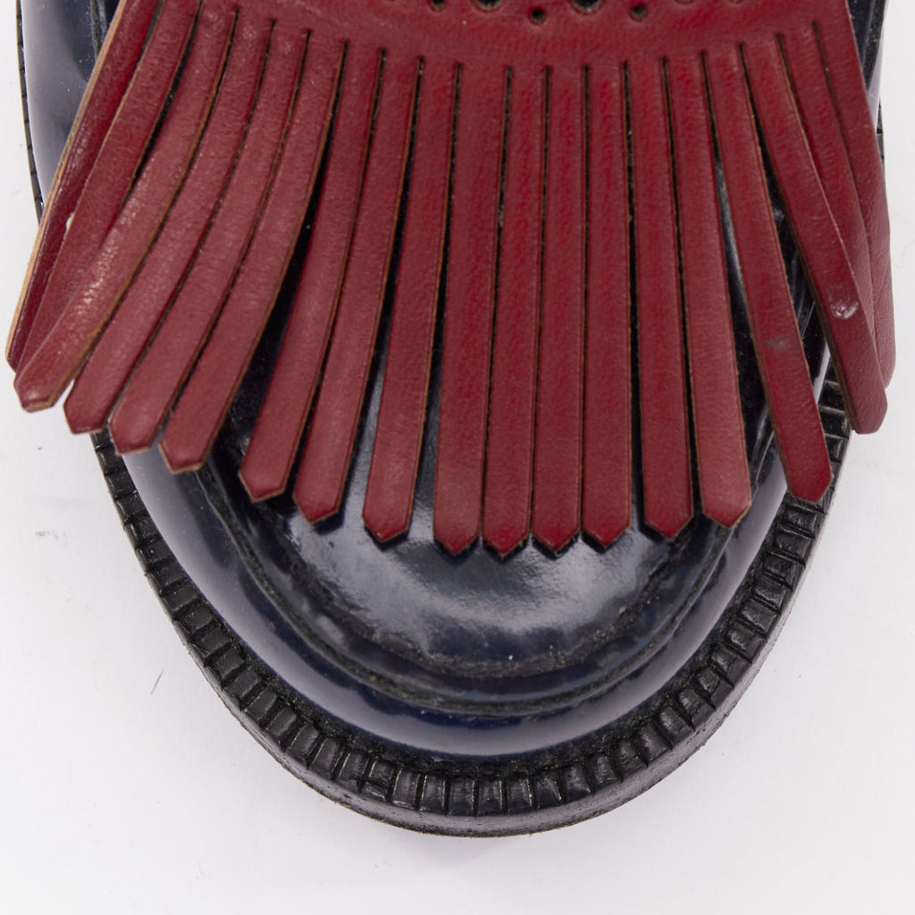 Women's Burberry Fringed Brogues Mules