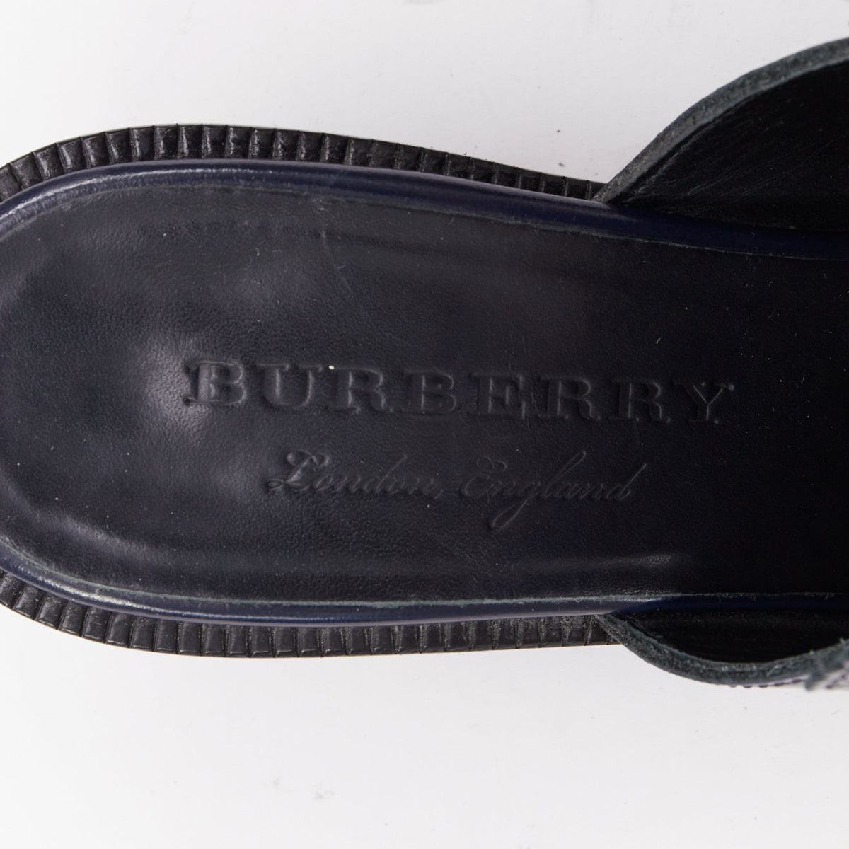 Women's Burberry Fringed Brogues Mules