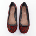 Women's Alaia Leopard Fur Ballet Flats