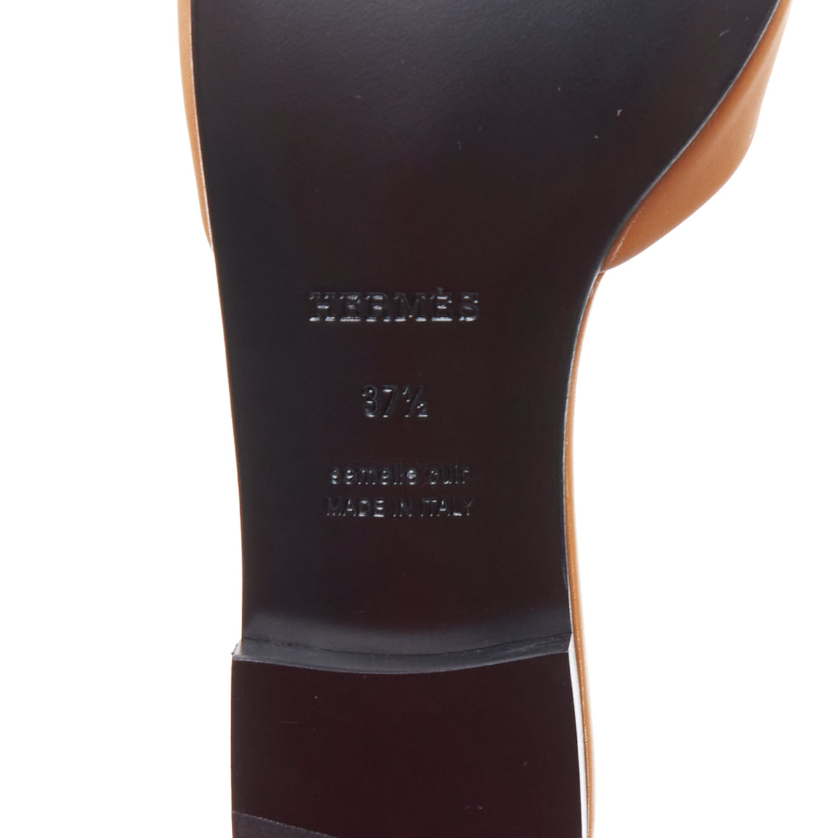 Women's Hermes Leather Flat Sandal