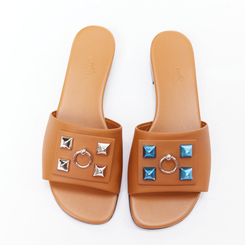 Women's Hermes Leather Flat Sandal
