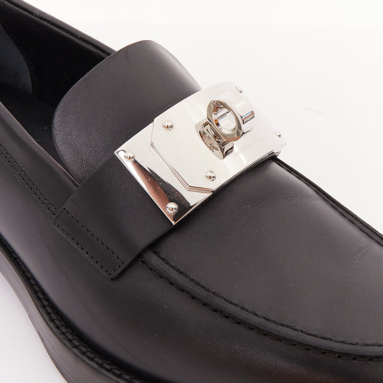 Women's Hermes 2023 Calfskin Kelly Buckle Shoes
