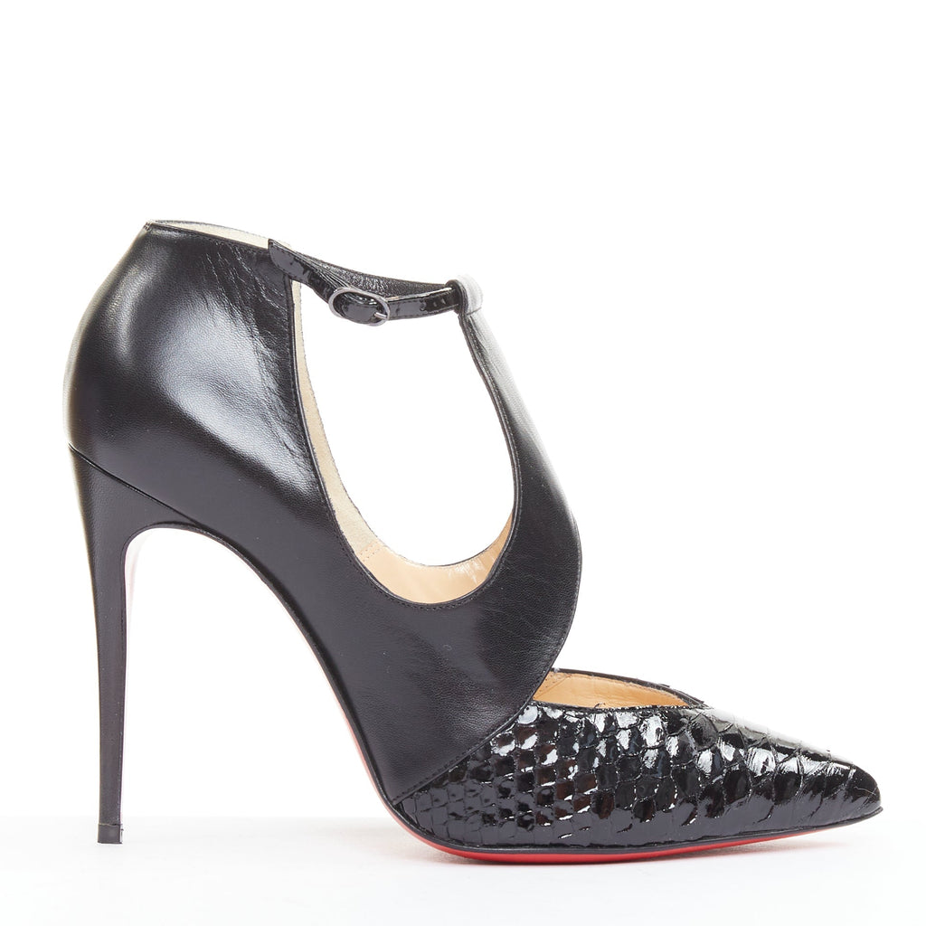 Women's Christian Louboutin T-Strap Pumps