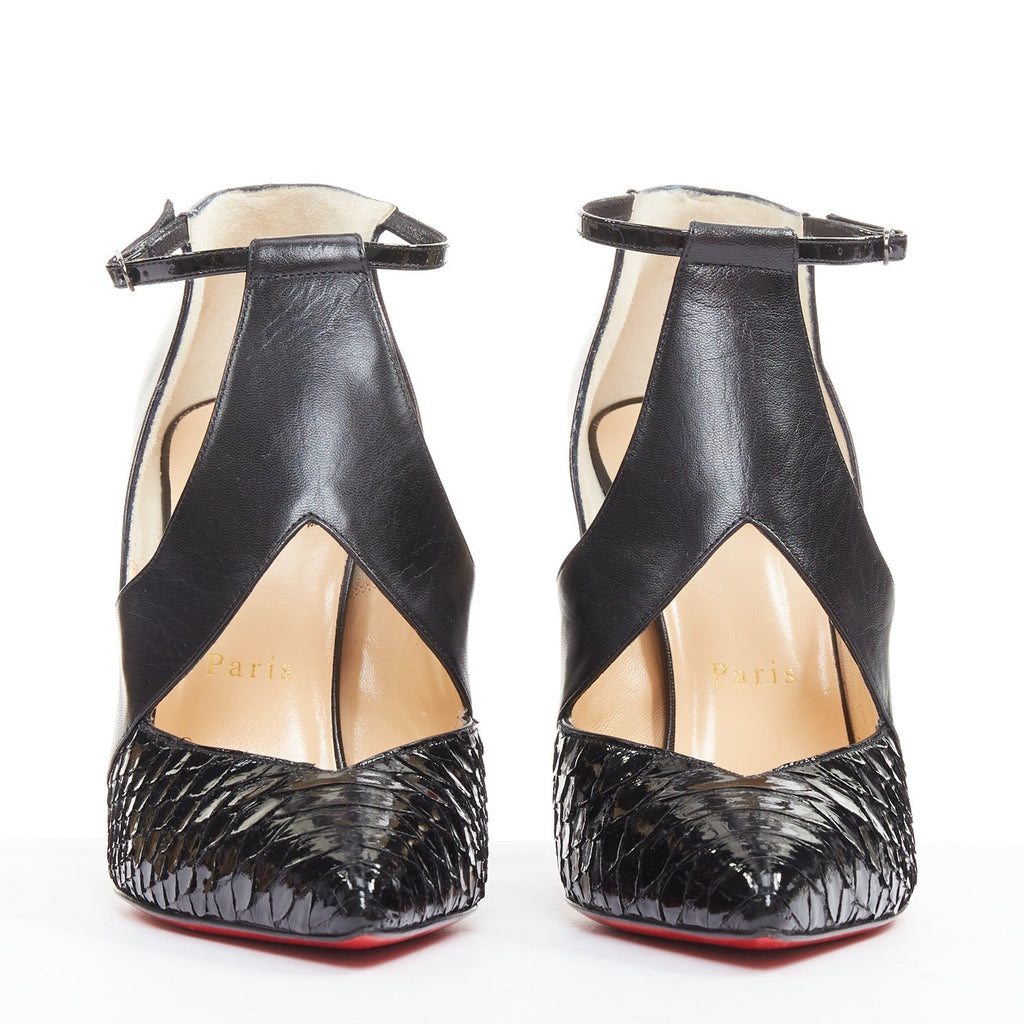 Women's Christian Louboutin T-Strap Pumps