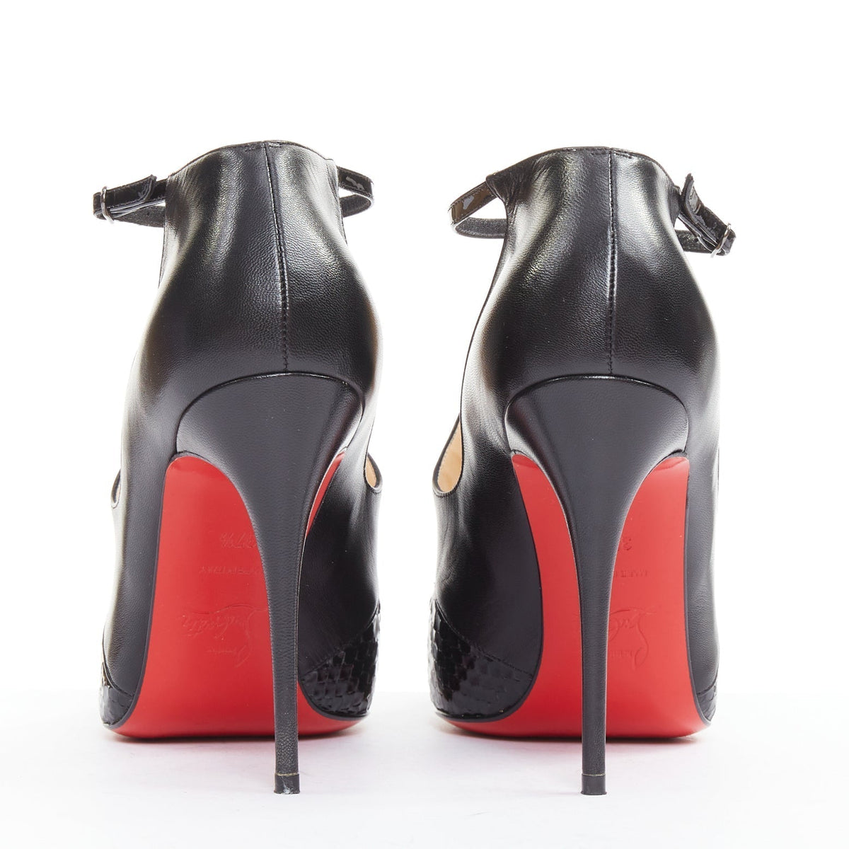 Women's Christian Louboutin T-Strap Pumps