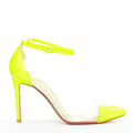 Women's Christian Louboutin Patent PVC Pointy Pumps