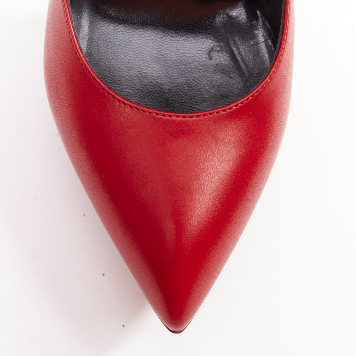 Women's Saint Laurent Janis Leather Studded Pumps