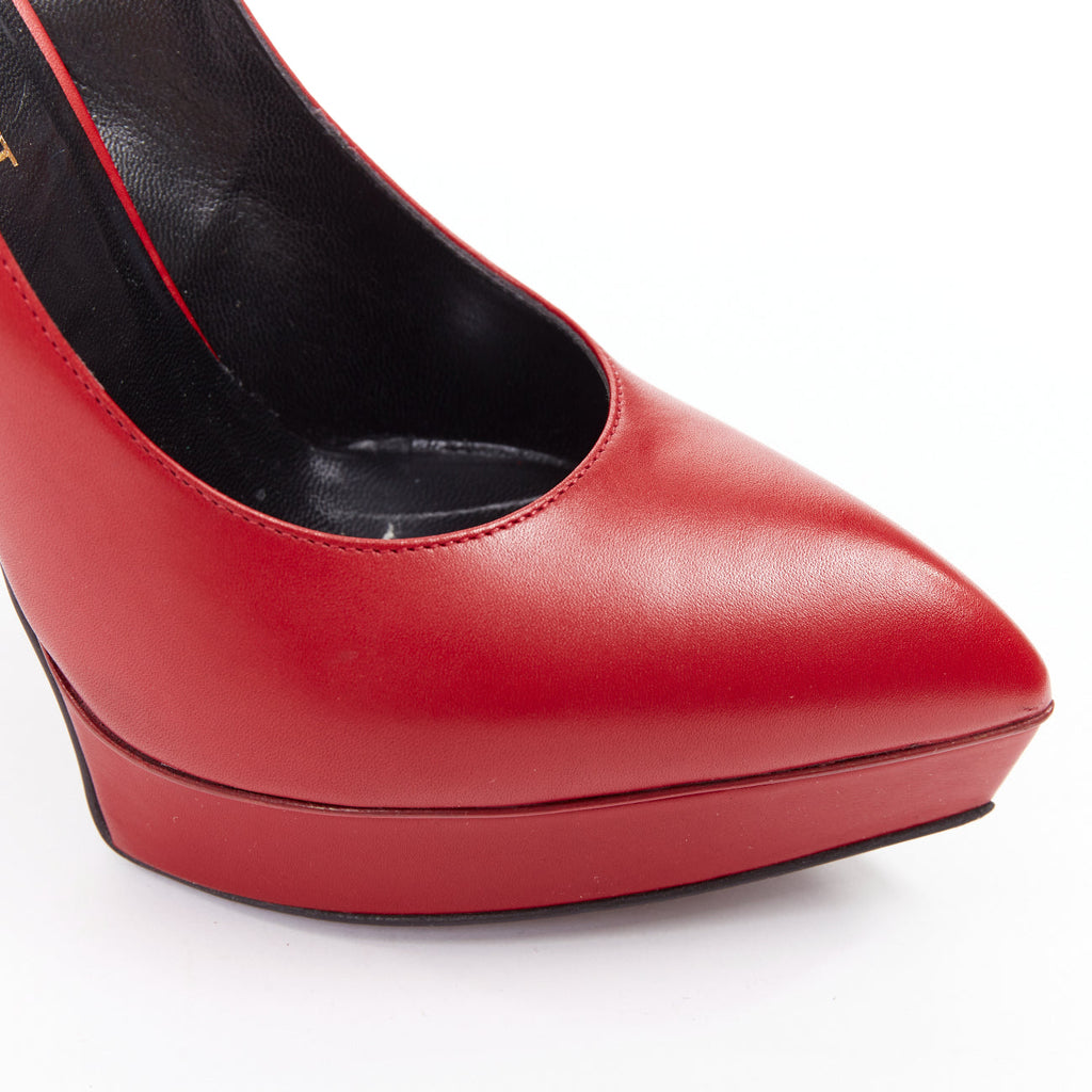 Women's Saint Laurent Janis Leather Studded Pumps