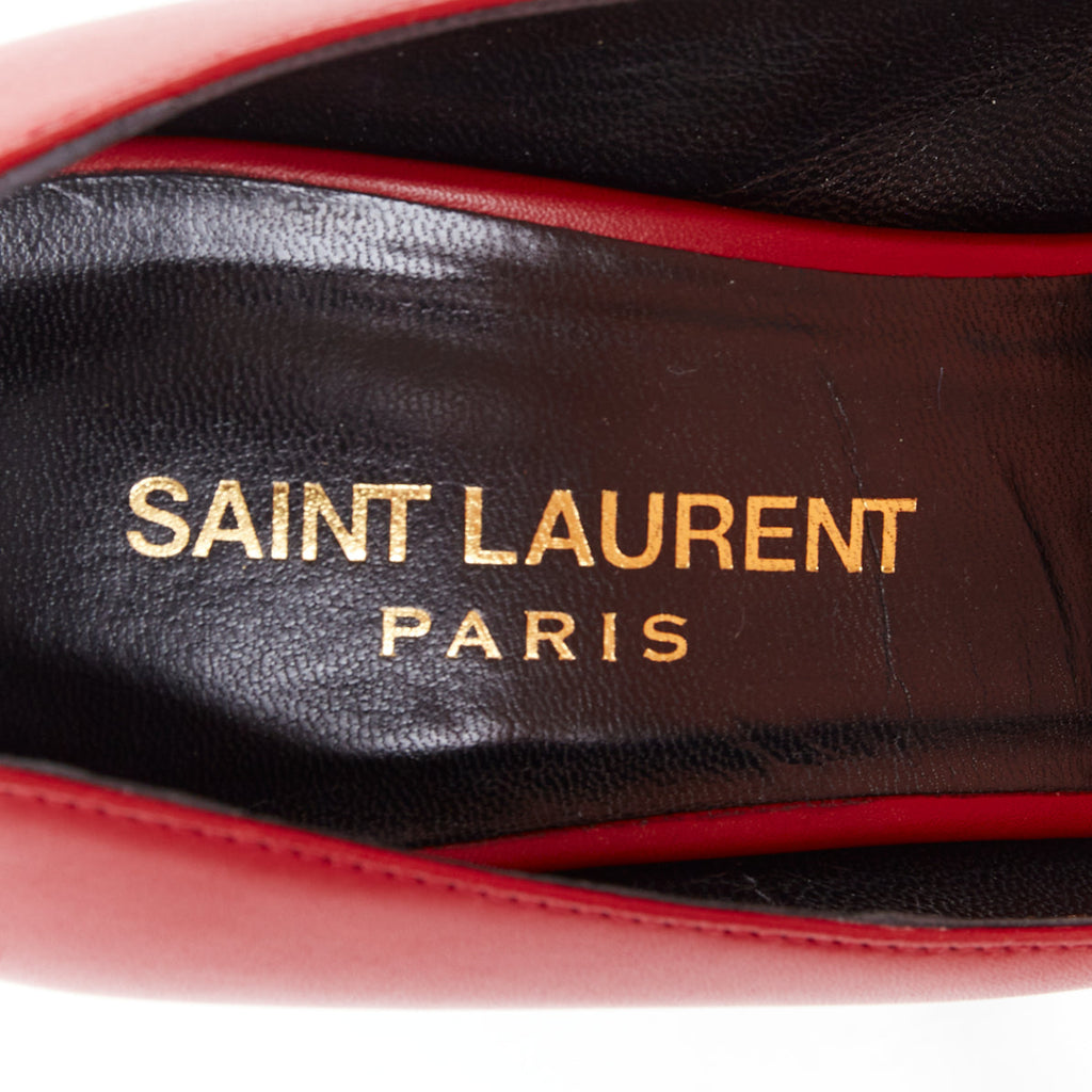 Women's Saint Laurent Janis Leather Studded Pumps