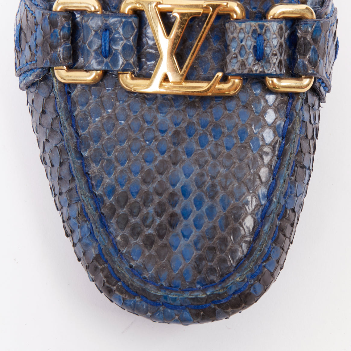Women's Louis Vuitton Leather Logo Loafers