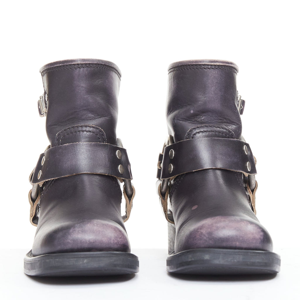 Women's Miu Miu 2025 Distressed Leather Boots