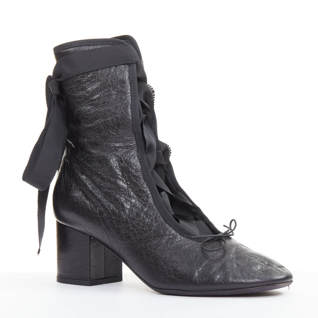 Women's Valentino 2016 Runway Crinkled Leather Ribbon