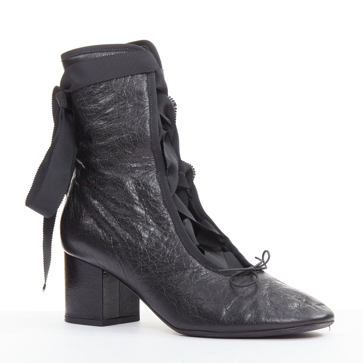 Women's Valentino 2016 Runway Crinkled Leather Ribbon