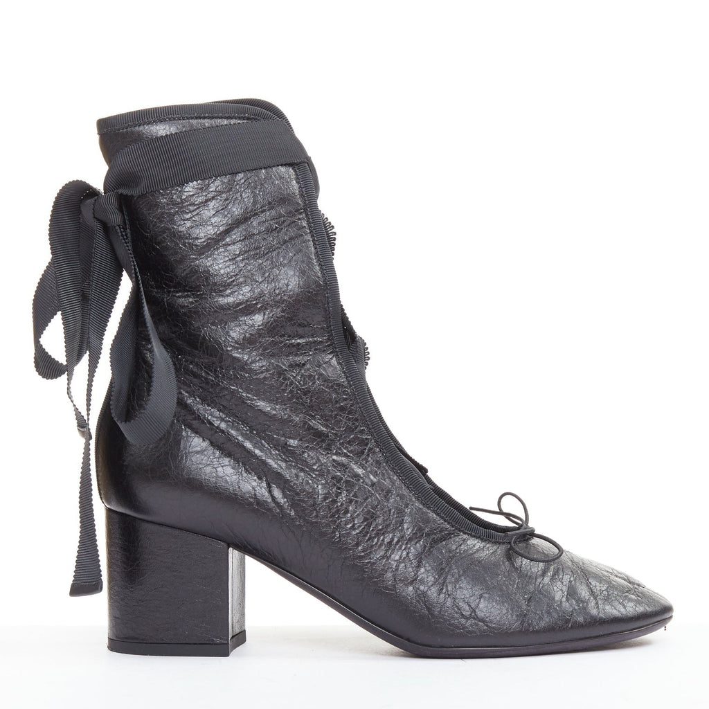 Women's Valentino 2016 Runway Crinkled Leather Ribbon