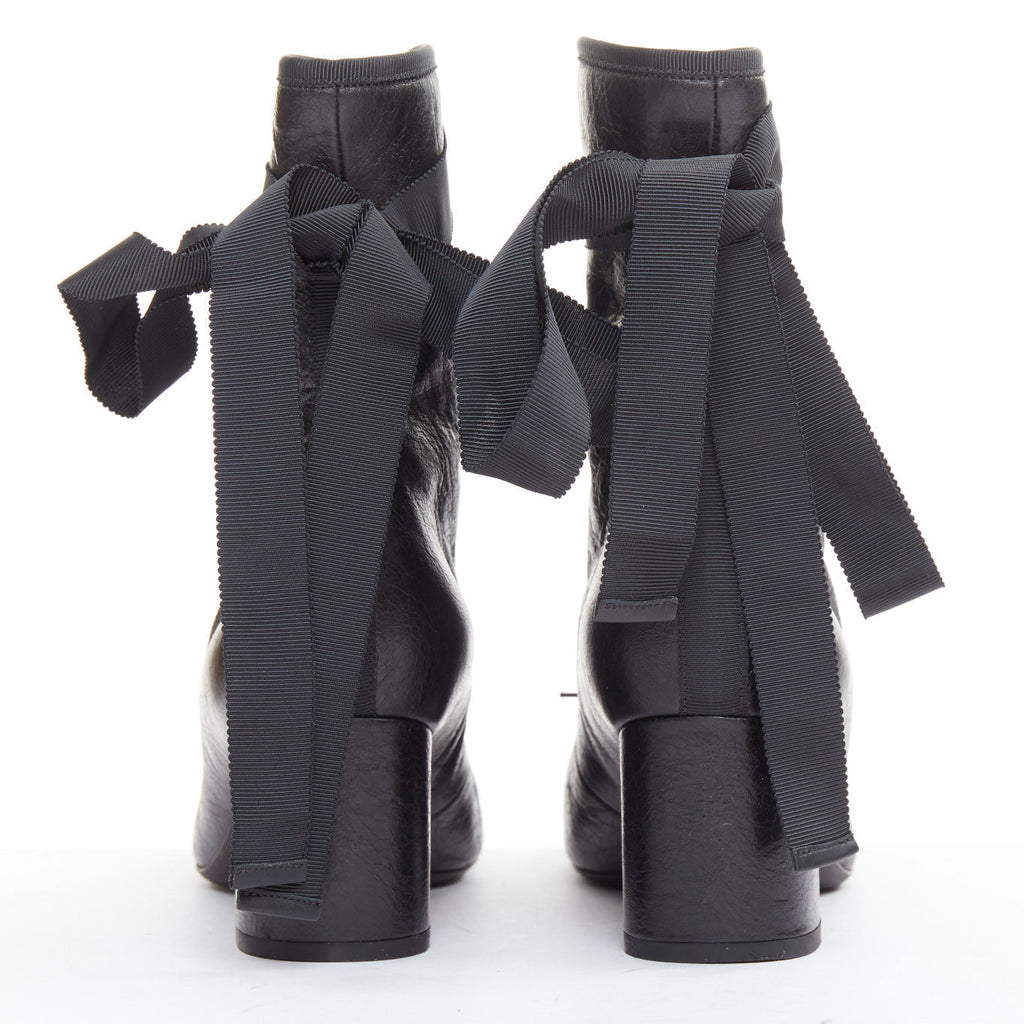 Women's Valentino 2016 Runway Crinkled Leather Ribbon
