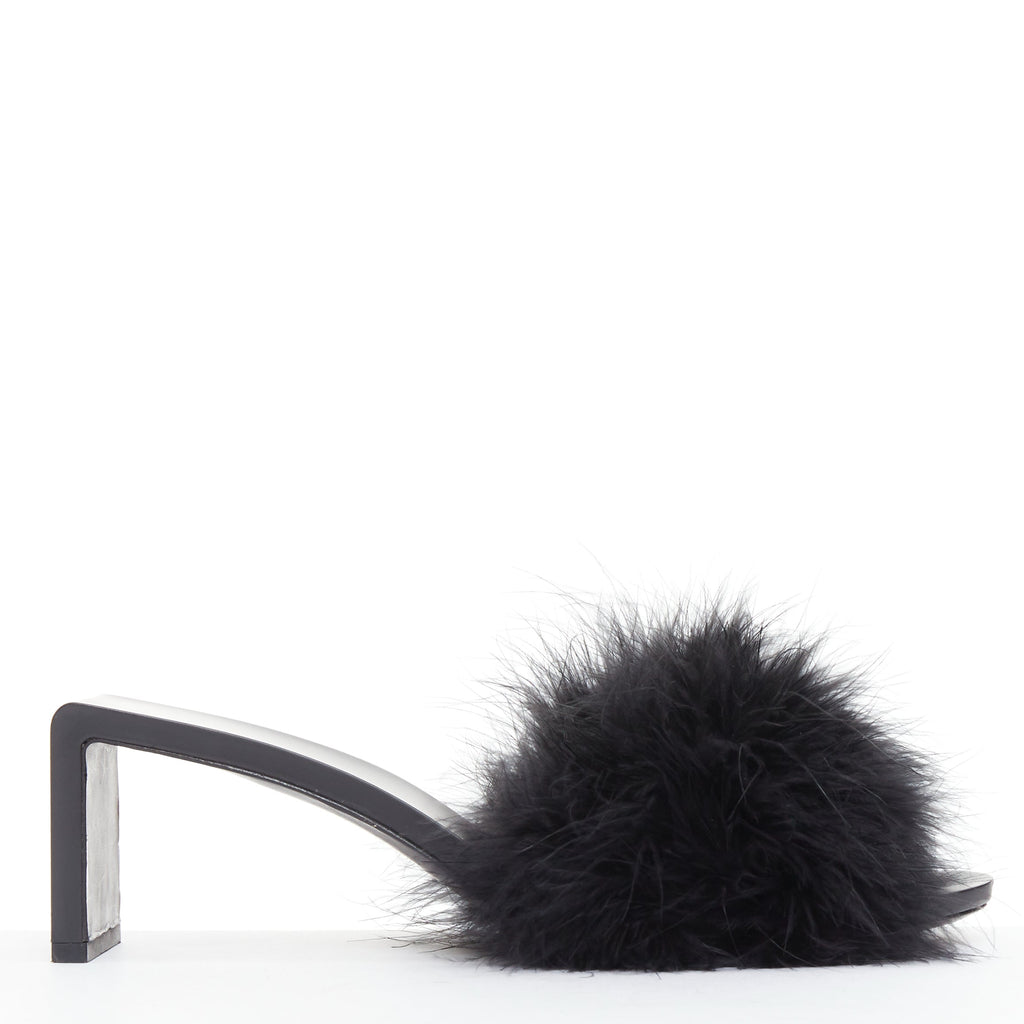 Women's Balenciaga Feather Slipper Sandals