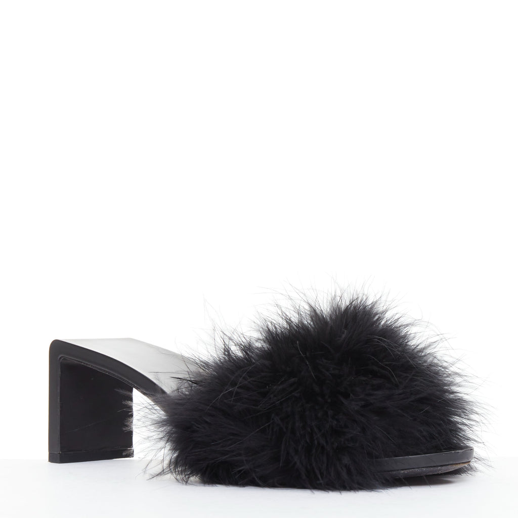 Women's Balenciaga Feather Slipper Sandals