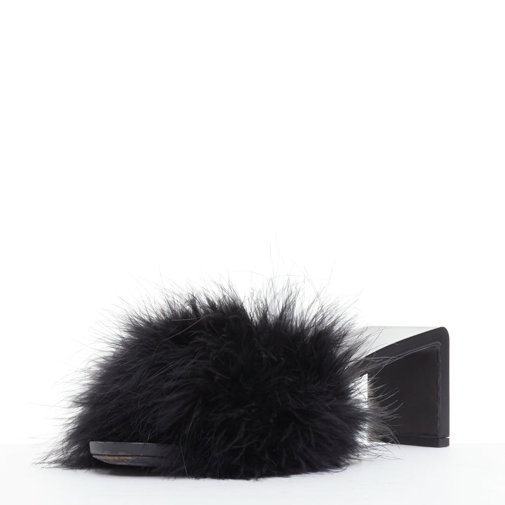 Women's Balenciaga Feather Slipper Sandals