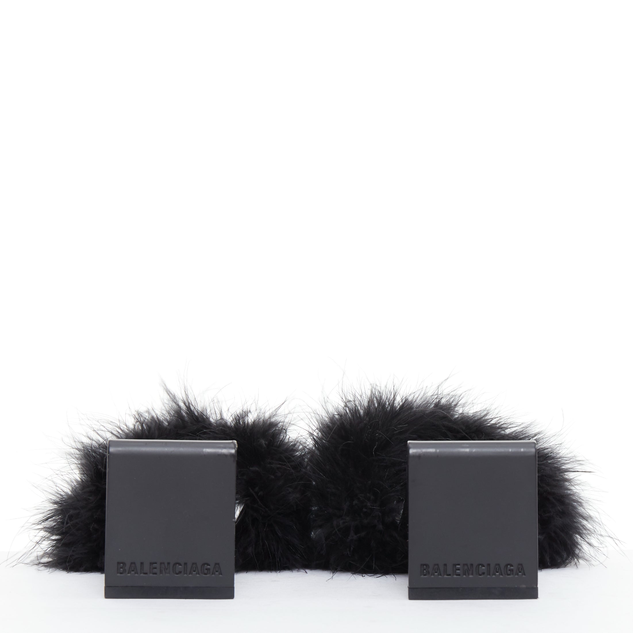 Women's Balenciaga Feather Slipper Sandals
