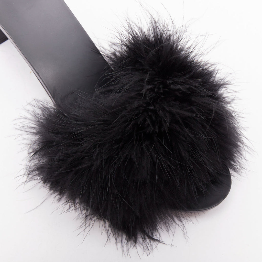 Women's Balenciaga Feather Slipper Sandals