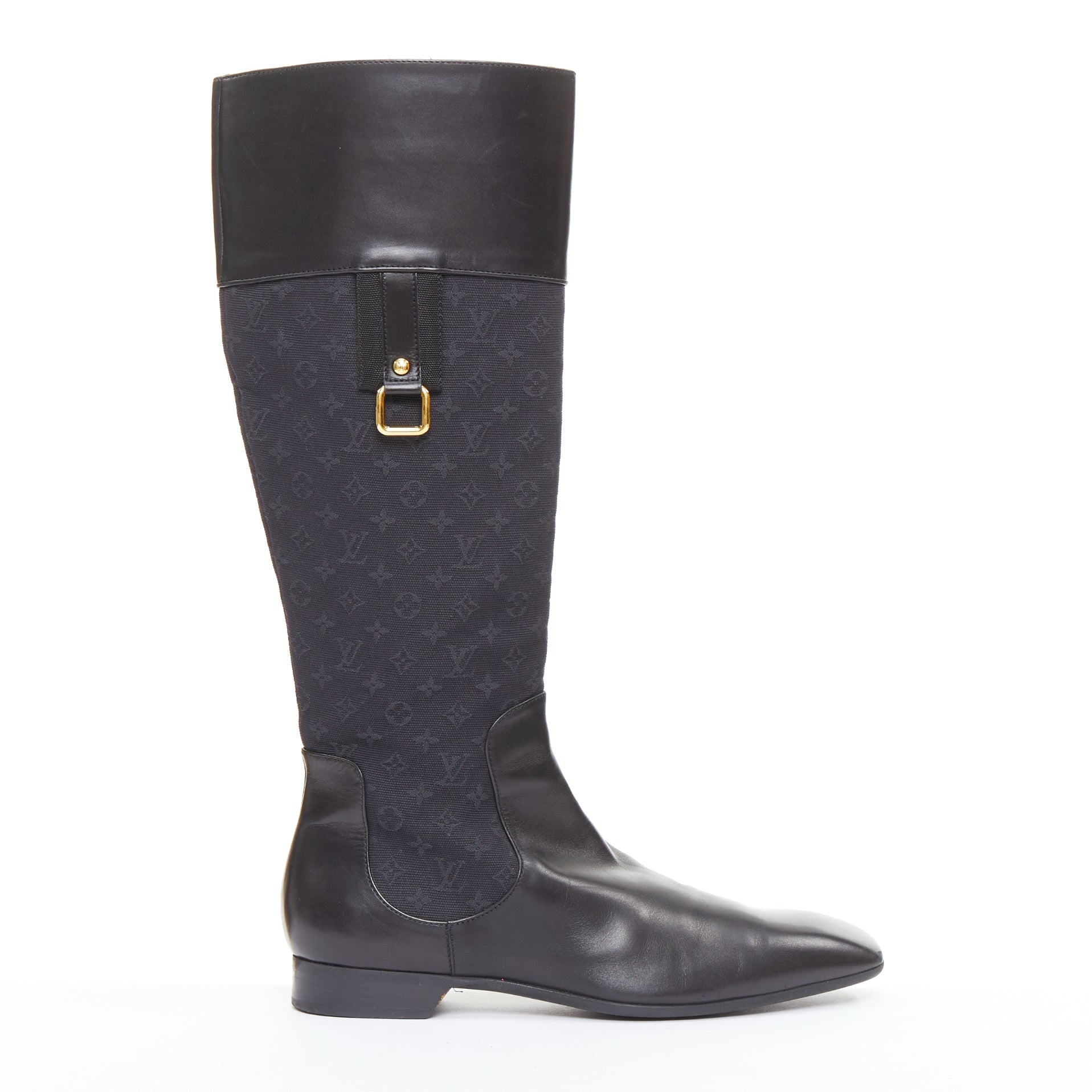 Women's Louis Vuitton Monogram Canvas Riding Boots