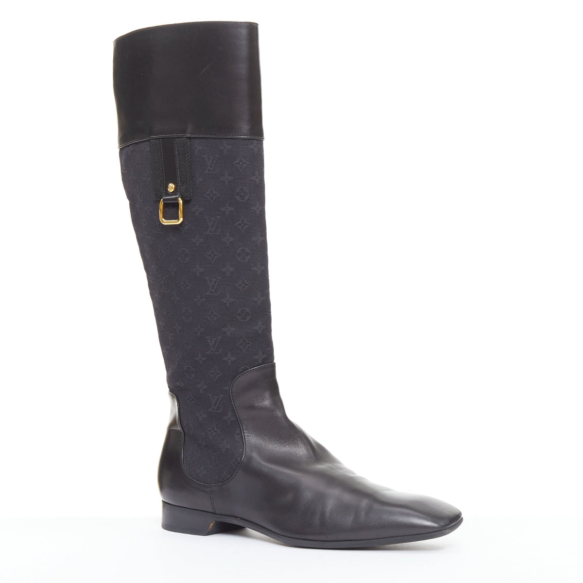 Women's Louis Vuitton Monogram Canvas Riding Boots